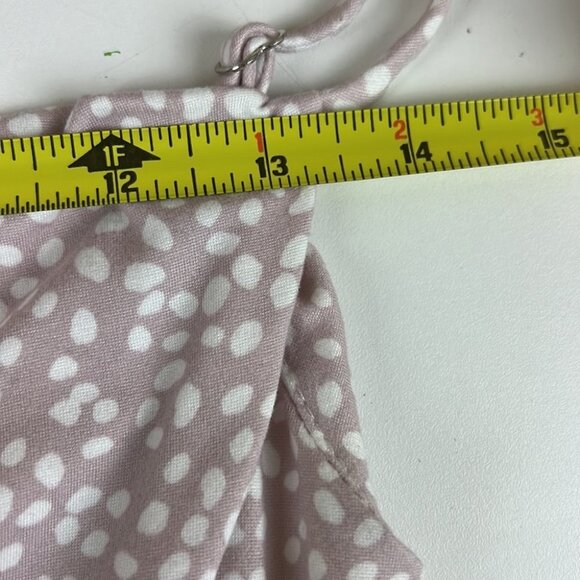 NWT Le  Lis Taupe Polka Dot Romper - Picture 5 of 8